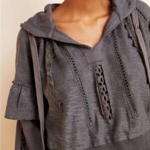 Free People Heartbeat Hoodie Sz Small Pullover